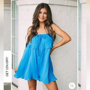 Nwt These Three Romper
